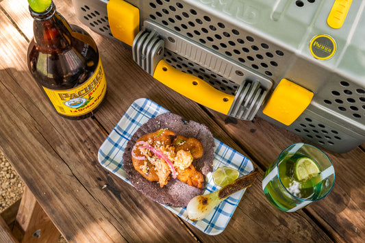 Pacifico Beer Battered Shrimp Tacos