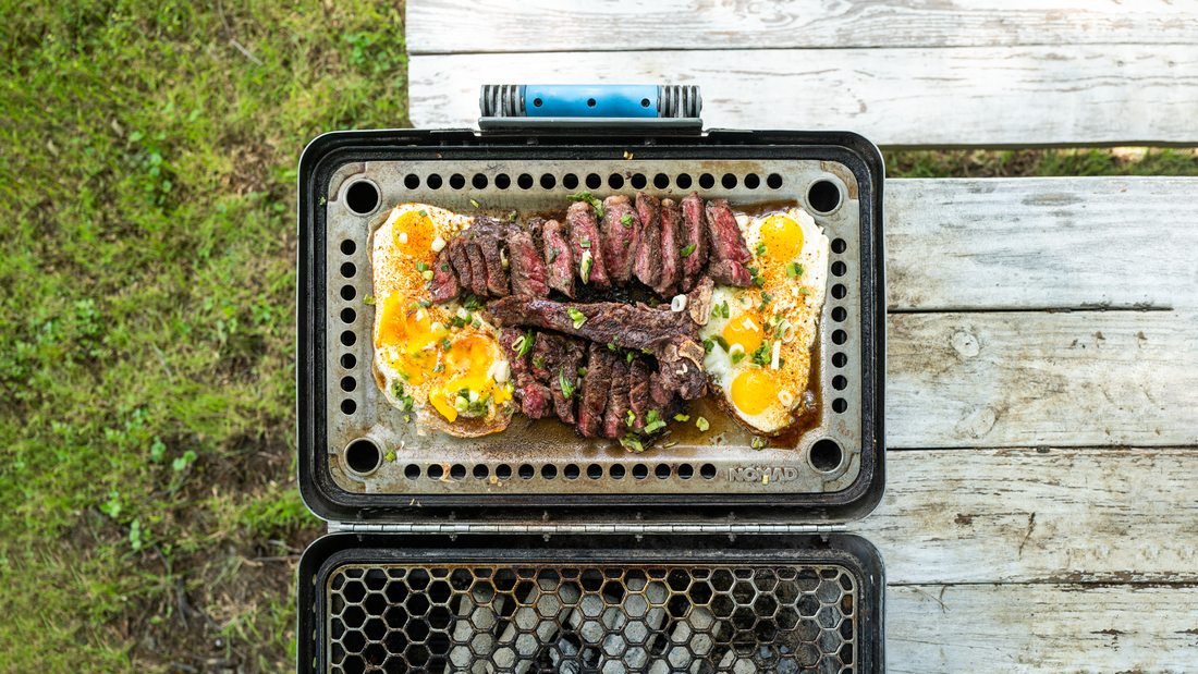 Porter House Steak and Eggs NOMAD Grills