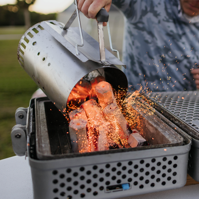 Portable Charcoal Camping Grill – Shark BBQ