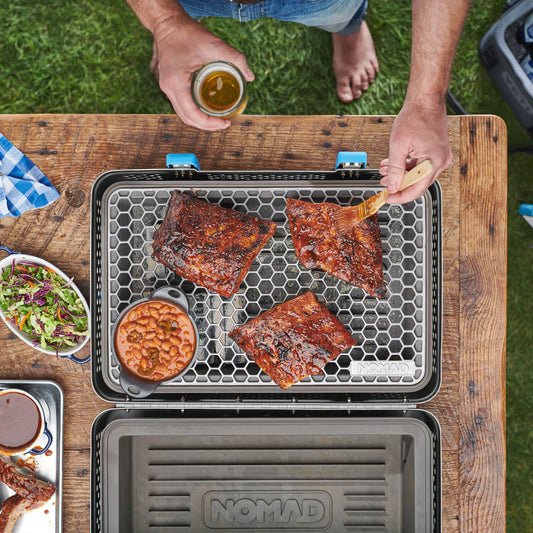 NOMAD Grills®  Portable Charcoal Barbecue Grill & Smoker
